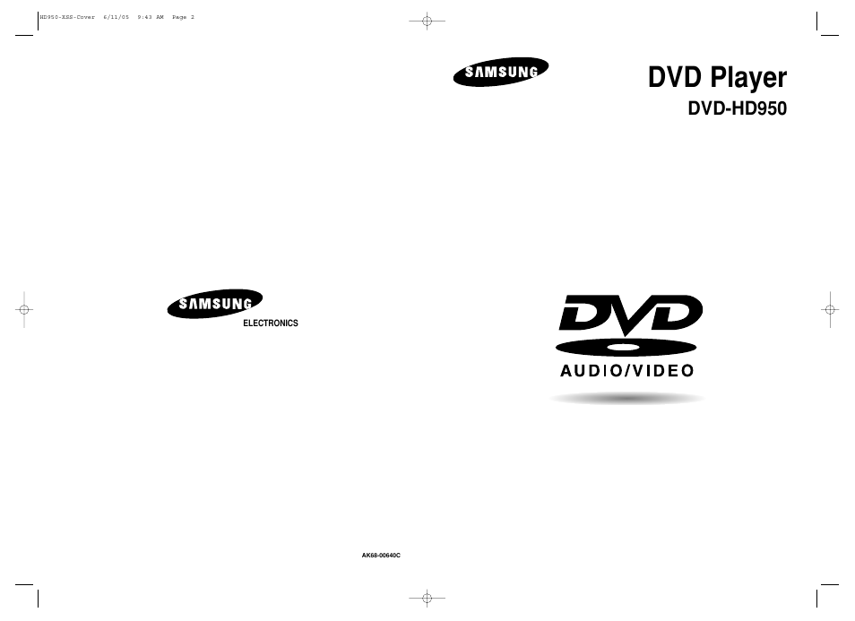 Samsung DVD-HD950 User Manual | 38 pages