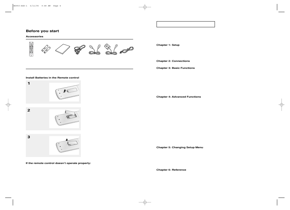 Samsung DVD-HD950 User Manual | Page 3 / 38