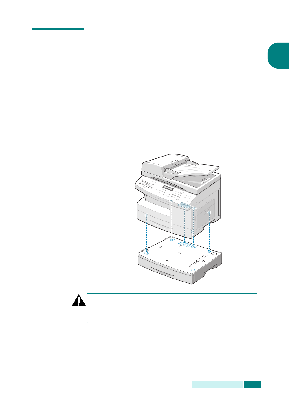 Installing an optional tray | Samsung SCX-6320F User Manual | Page 226 / 330