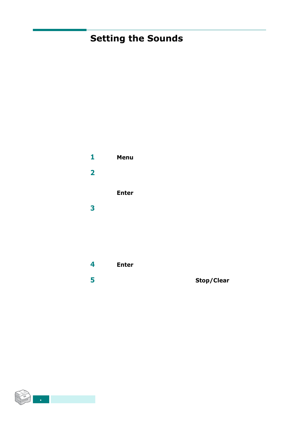 Setting the sounds | Samsung SCX-6320F User Manual | Page 248 / 330