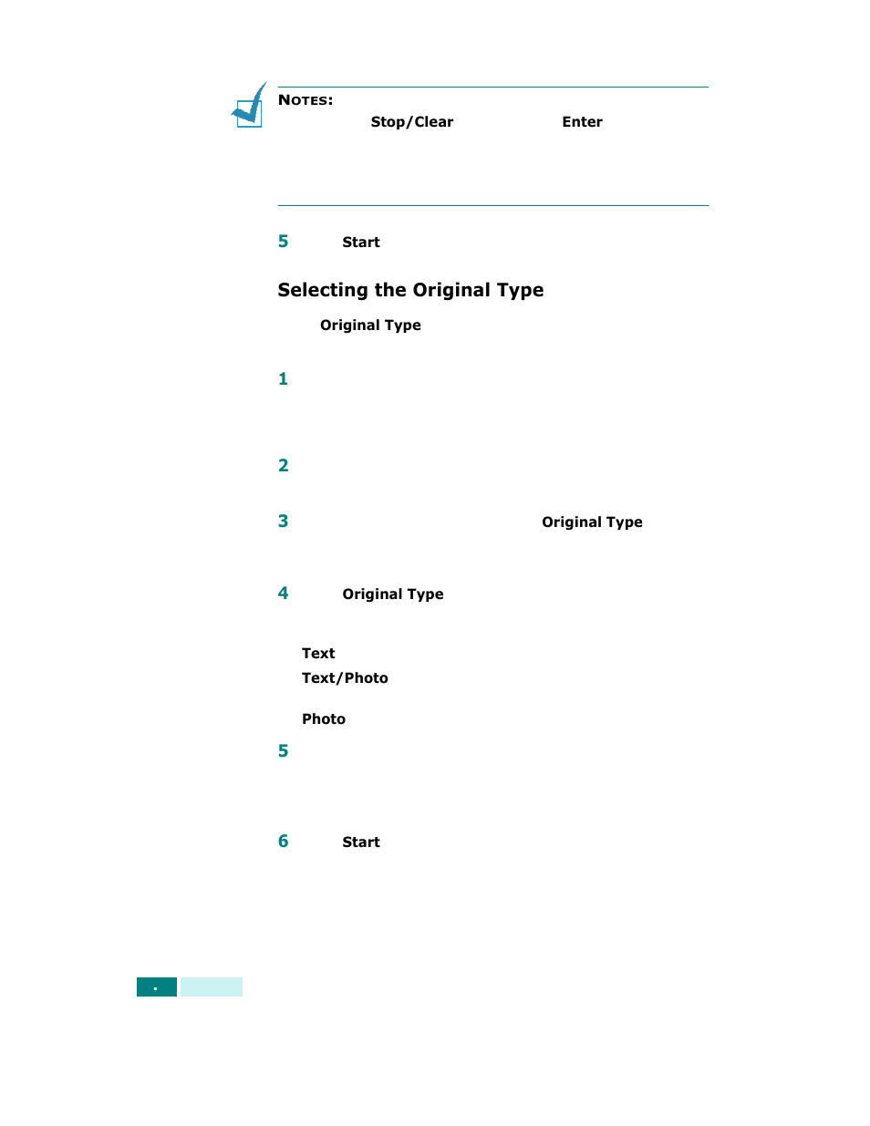 Selecting the original type | Samsung SCX-6320F User Manual | Page 71 / 330