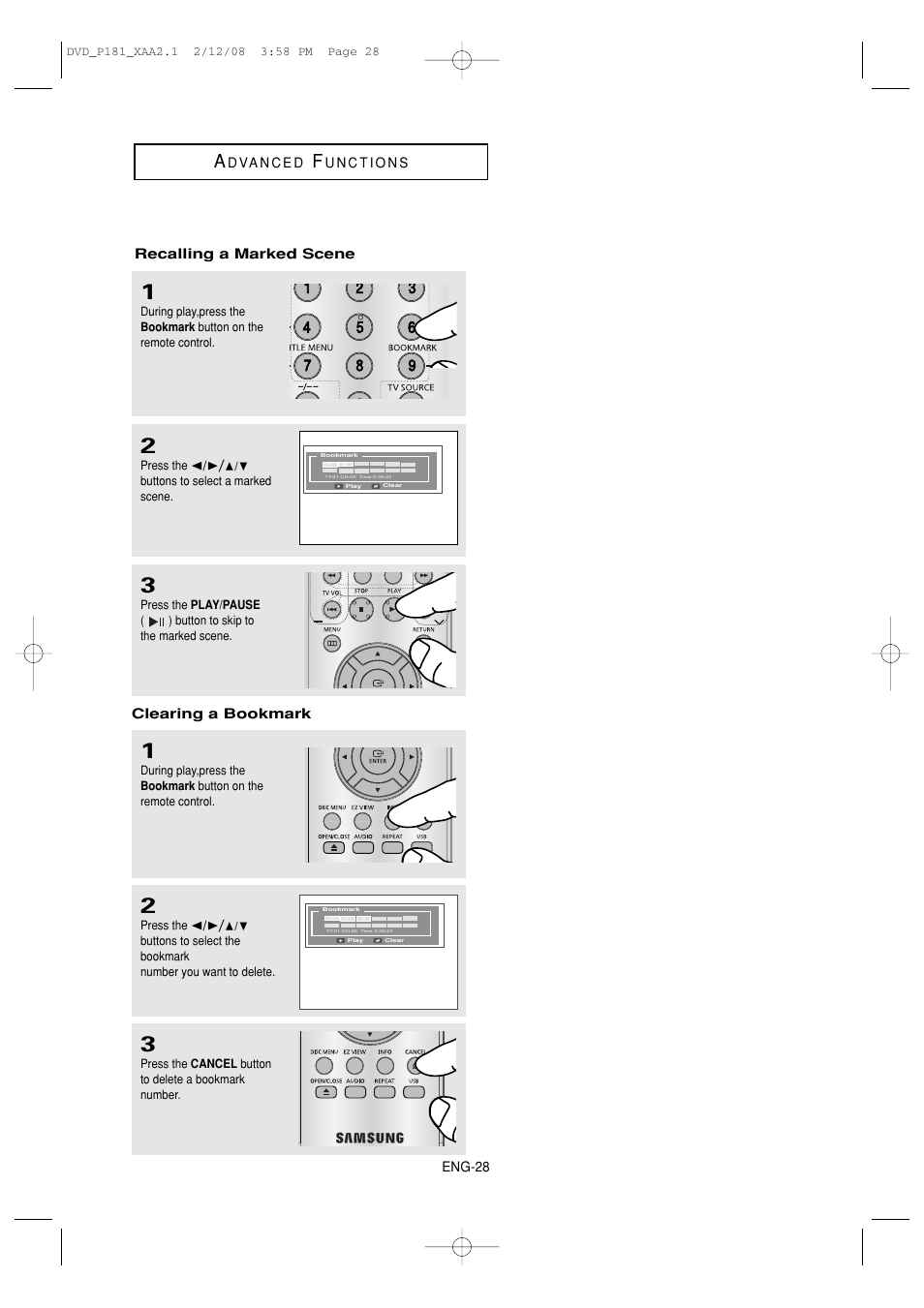 Samsung DVD-P181 User Manual | Page 28 / 55