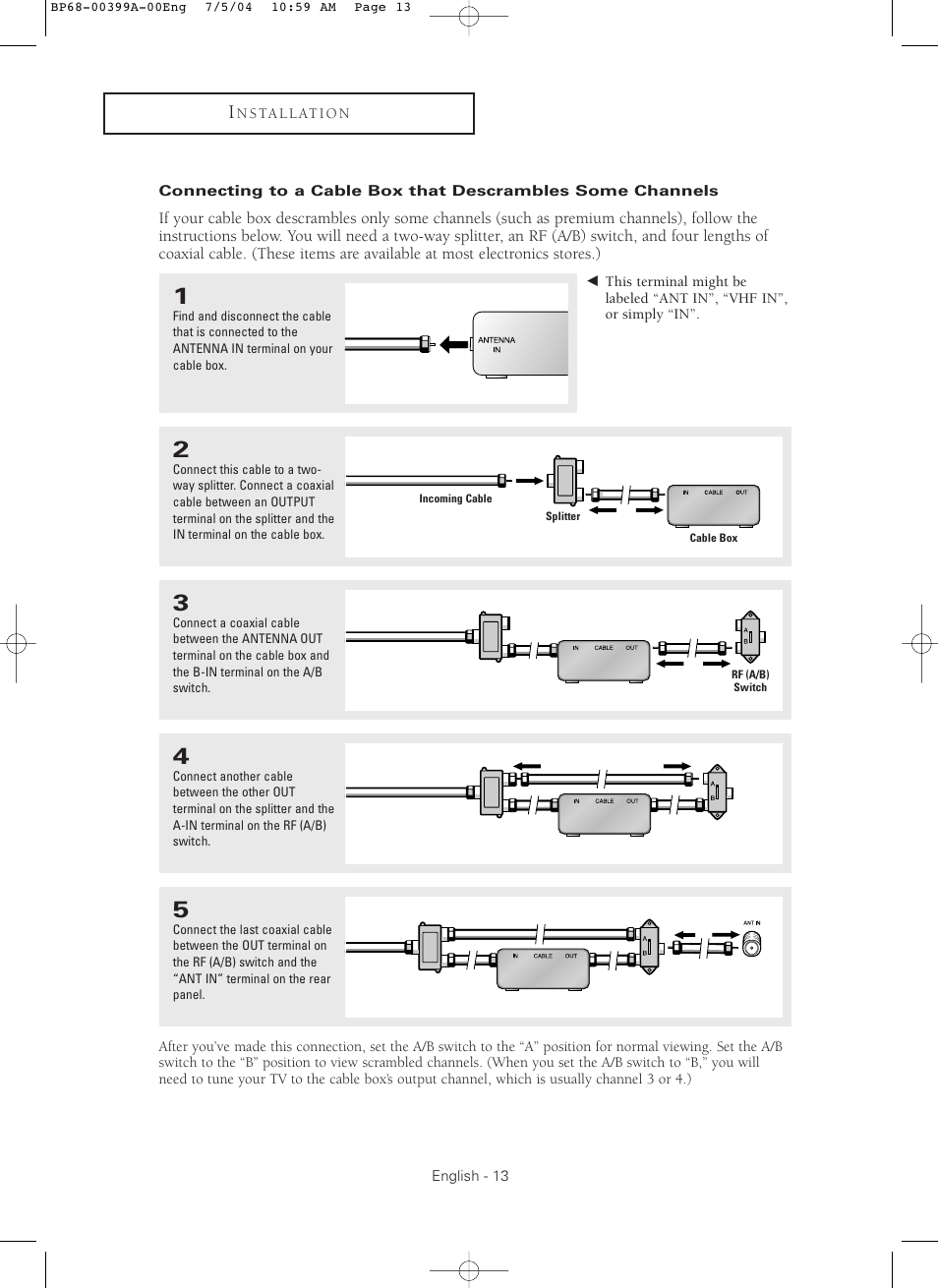 Samsung HC P4241W User Manual | Page 13 / 59