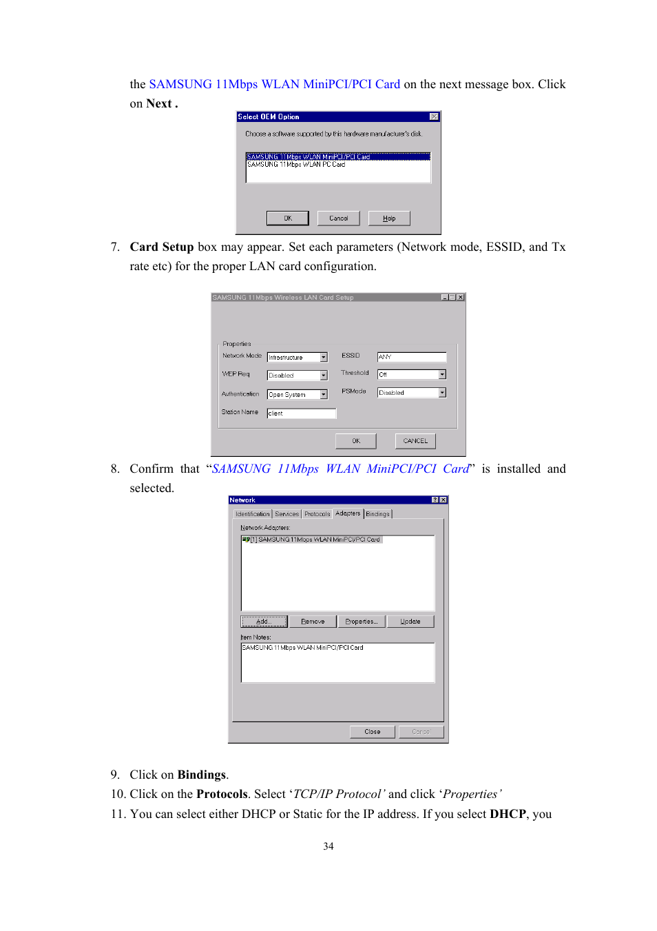 Samsung SWL-2210M User Manual | Page 34 / 67
