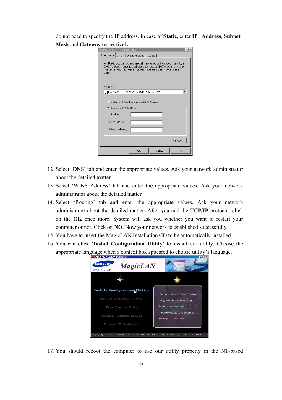 Samsung SWL-2210M User Manual | Page 35 / 67
