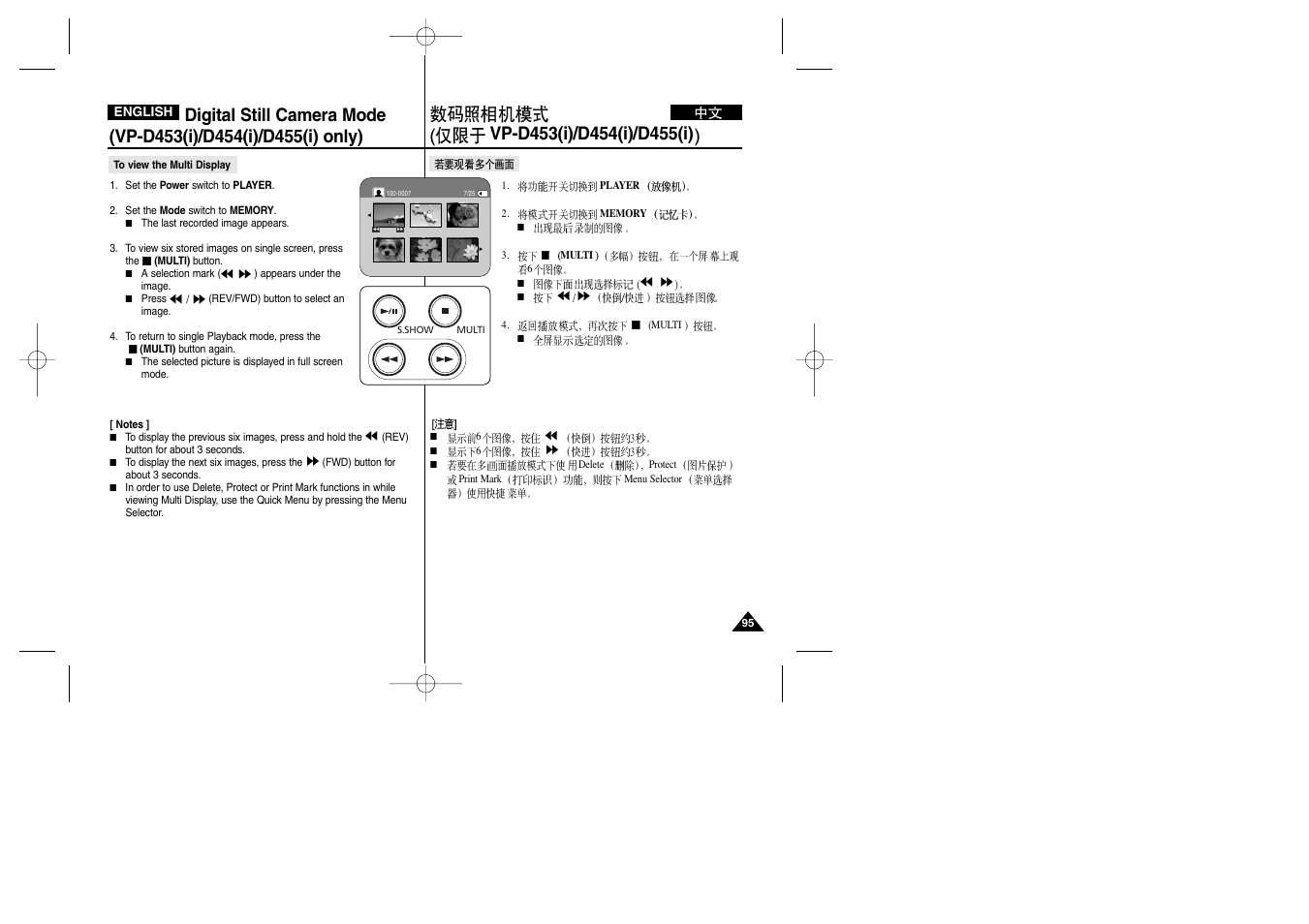 Samsung VP-D451 User Manual | Page 95 / 119