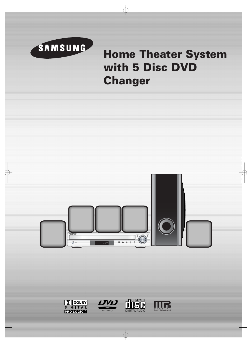 Home theater system with 5 disc dvd changer, Instruction manual, Ht-p29 | Samsung AH68-01701V User Manual | Page 2 / 71