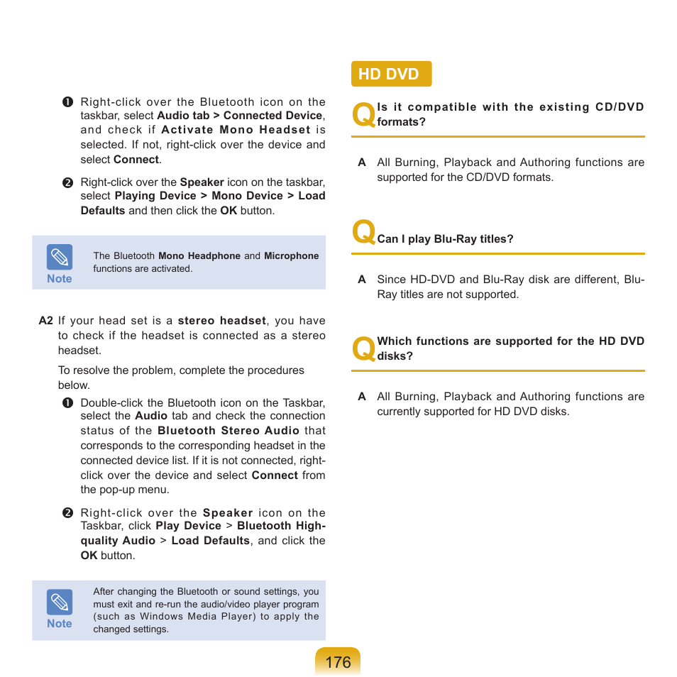Hd dvd | Samsung Q71 User Manual | Page 177 / 191
