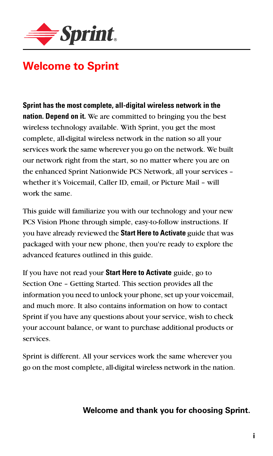 Welcome to sprint | Samsung VM-A680 User Manual | Page 7 / 224