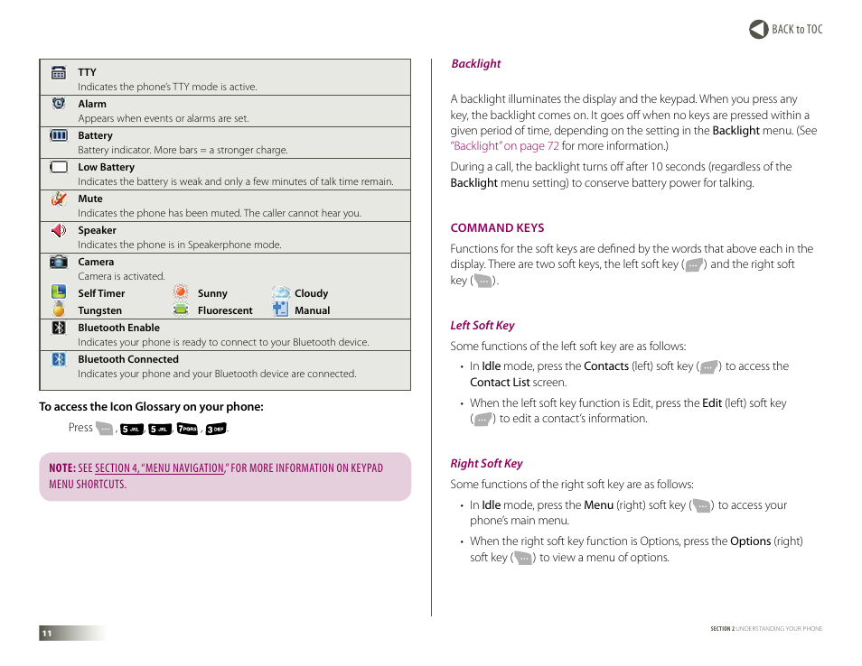 Command keys | Samsung DM-S105 User Manual | Page 11 / 99