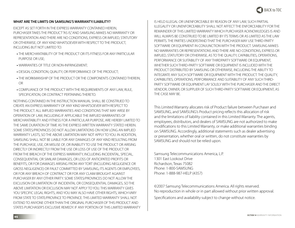 Samsung DM-S105 User Manual | Page 95 / 99