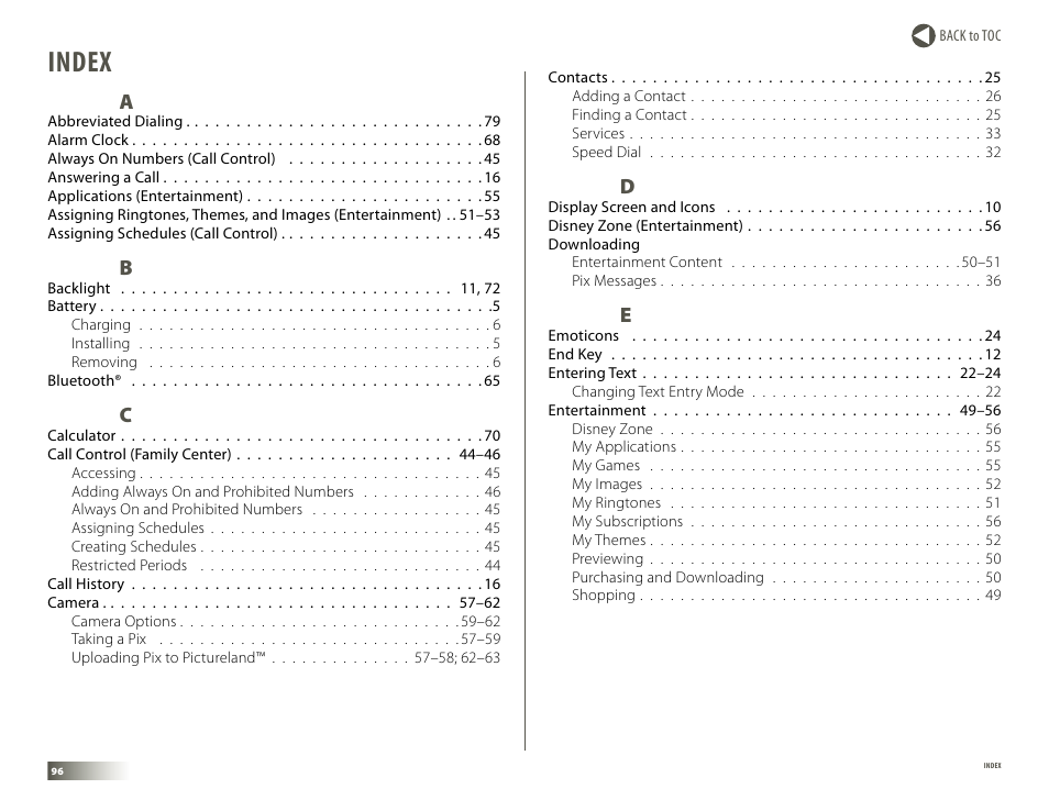 Index | Samsung DM-S105 User Manual | Page 96 / 99