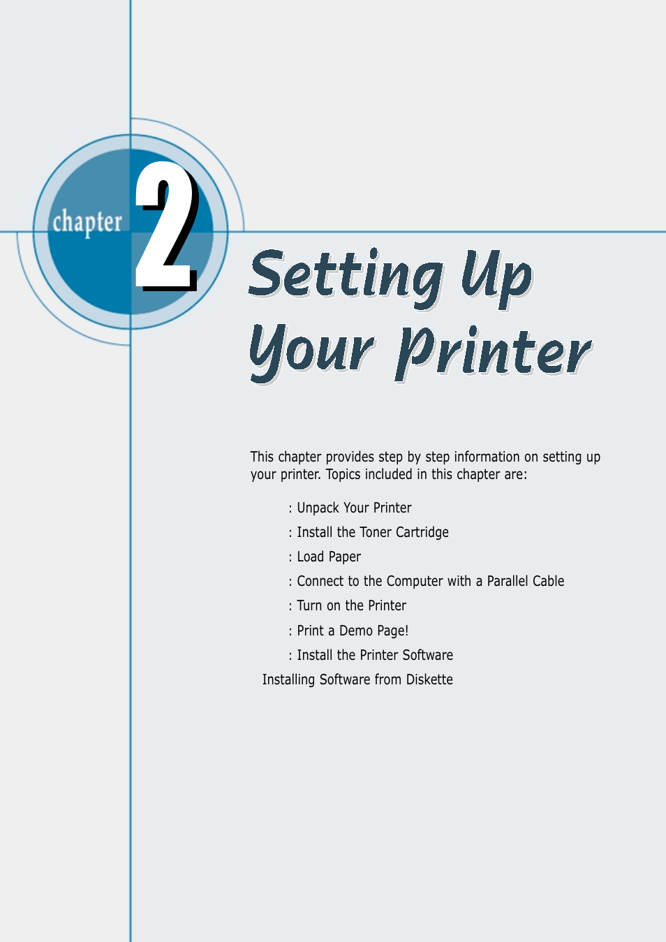 Setting up your printer | Samsung ML-4600 User Manual | Page 13 / 134