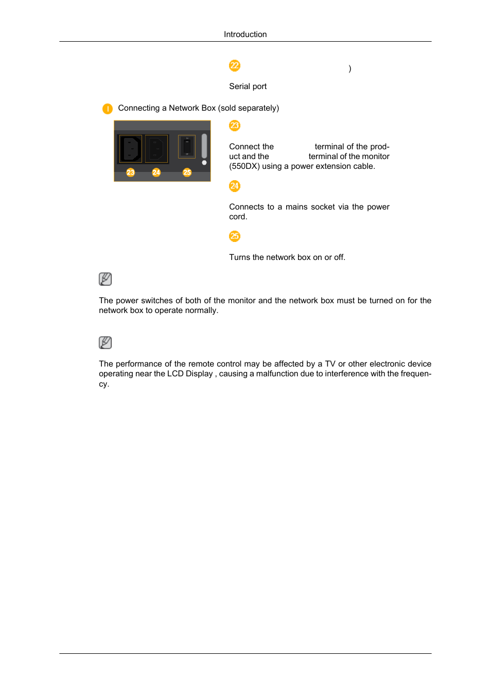 Remote control | Samsung 550DX User Manual | Page 10 / 28