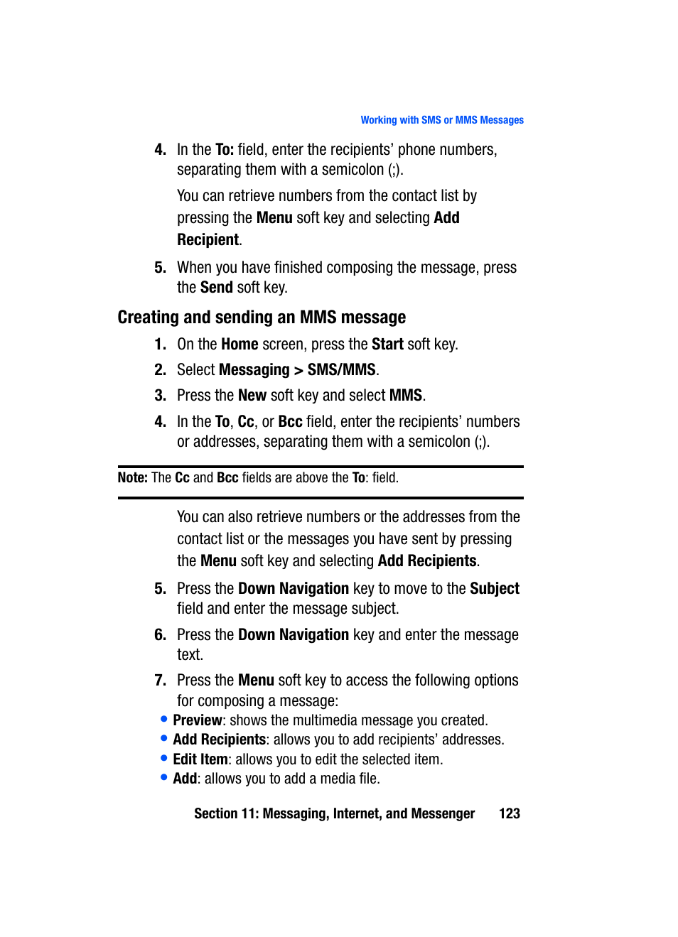 Samsung SGH-i607 User Manual | Page 123 / 223