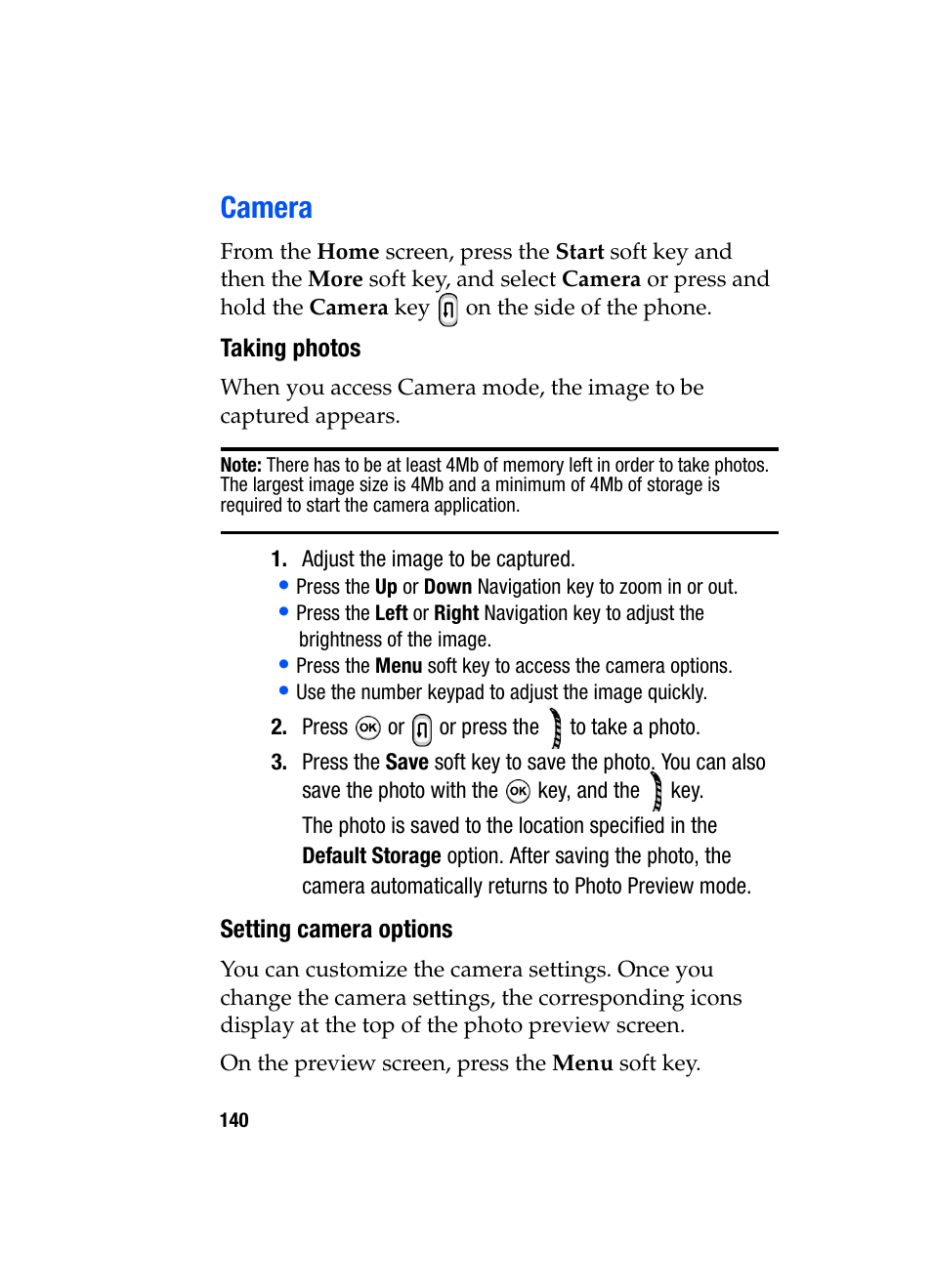 Camera | Samsung SGH-i607 User Manual | Page 140 / 223