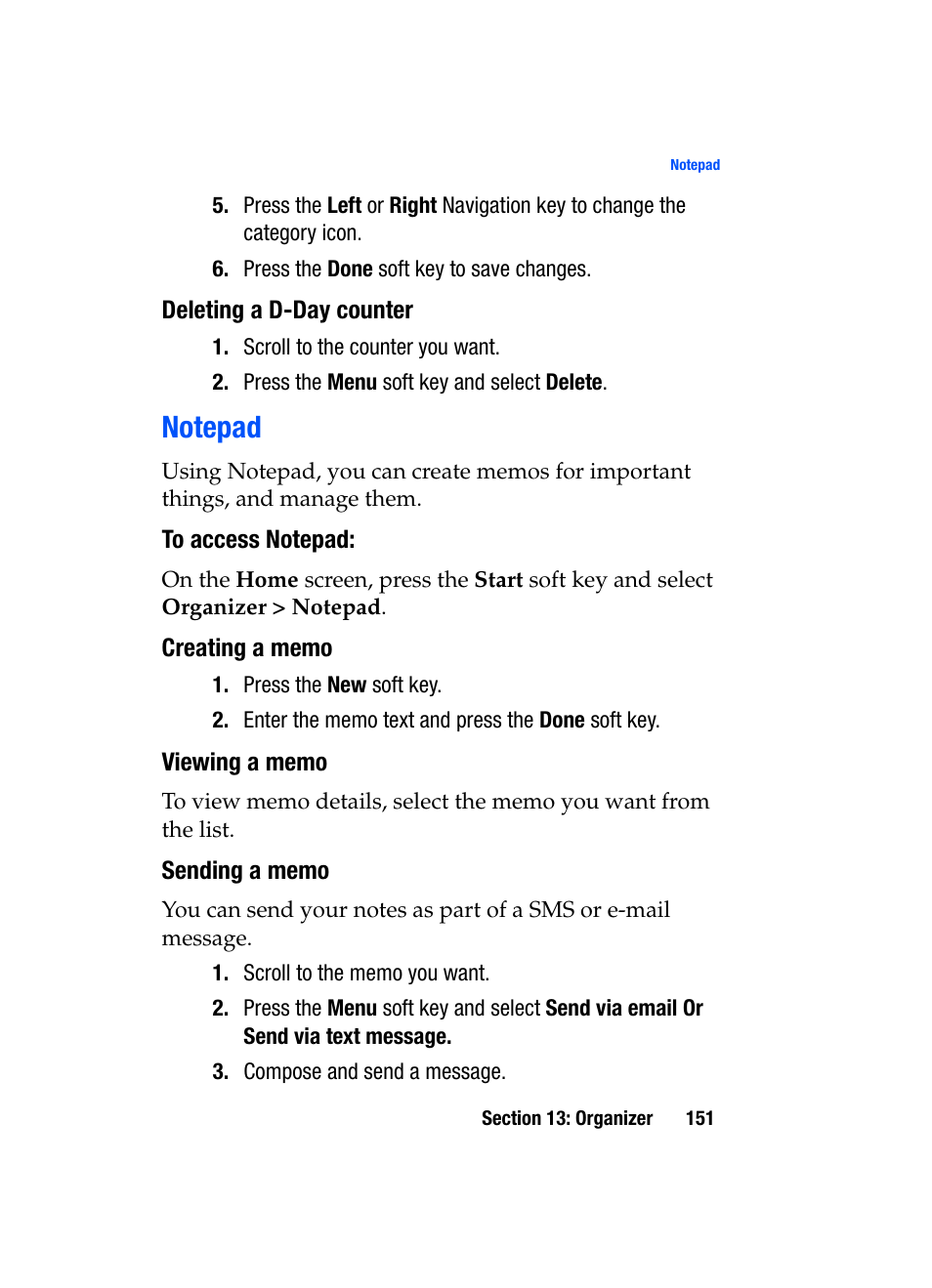 Notepad | Samsung SGH-i607 User Manual | Page 151 / 223