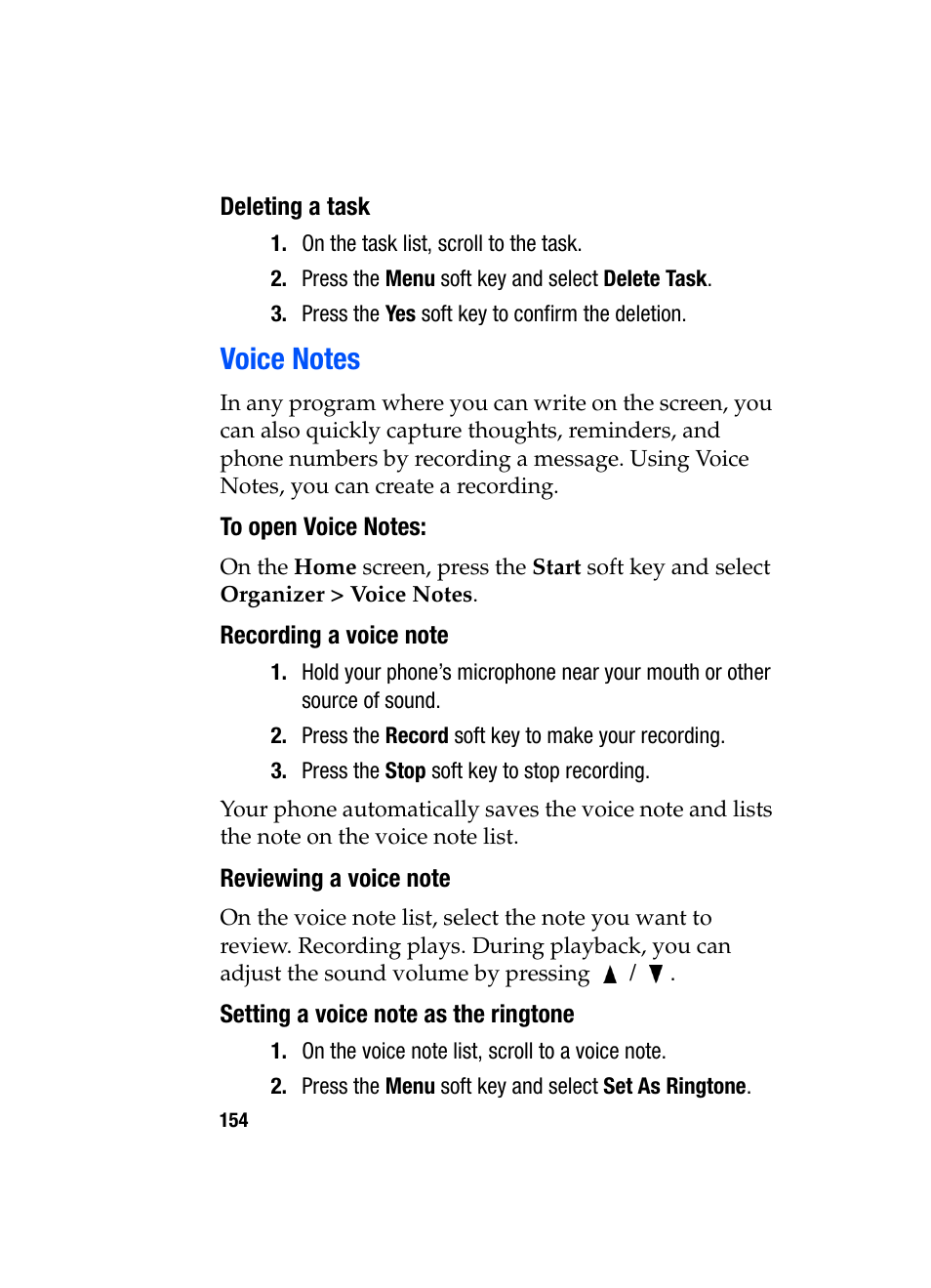 Voice notes | Samsung SGH-i607 User Manual | Page 154 / 223