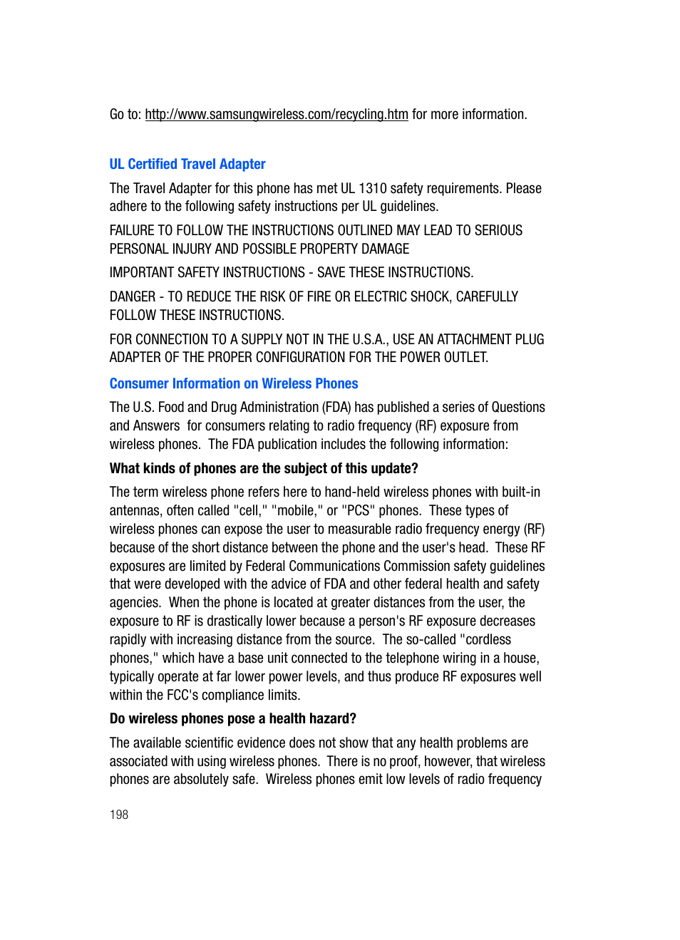 Samsung SGH-i607 User Manual | Page 198 / 223