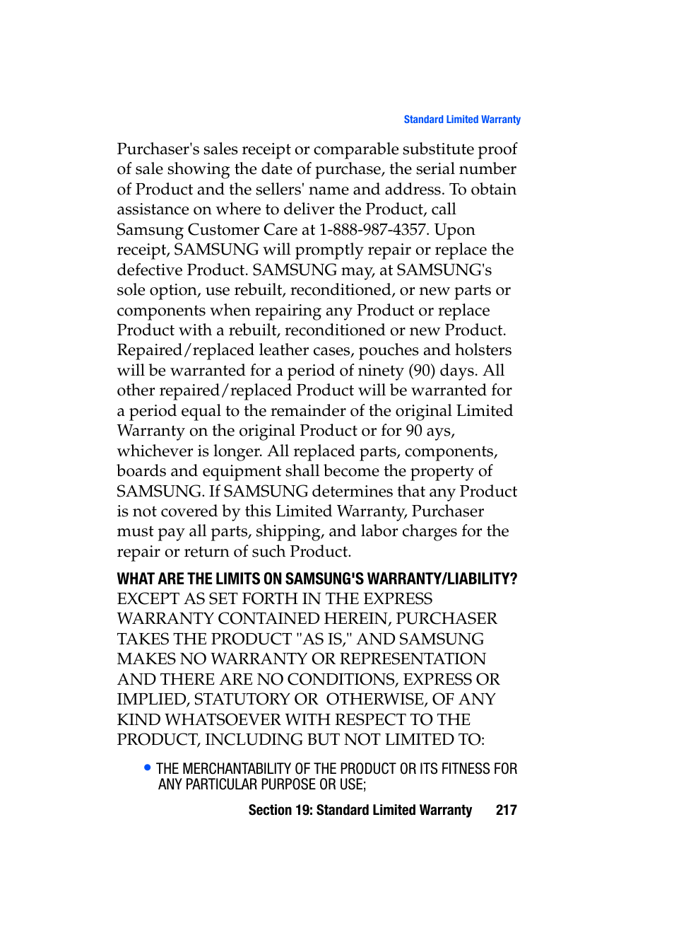 Samsung SGH-i607 User Manual | Page 217 / 223