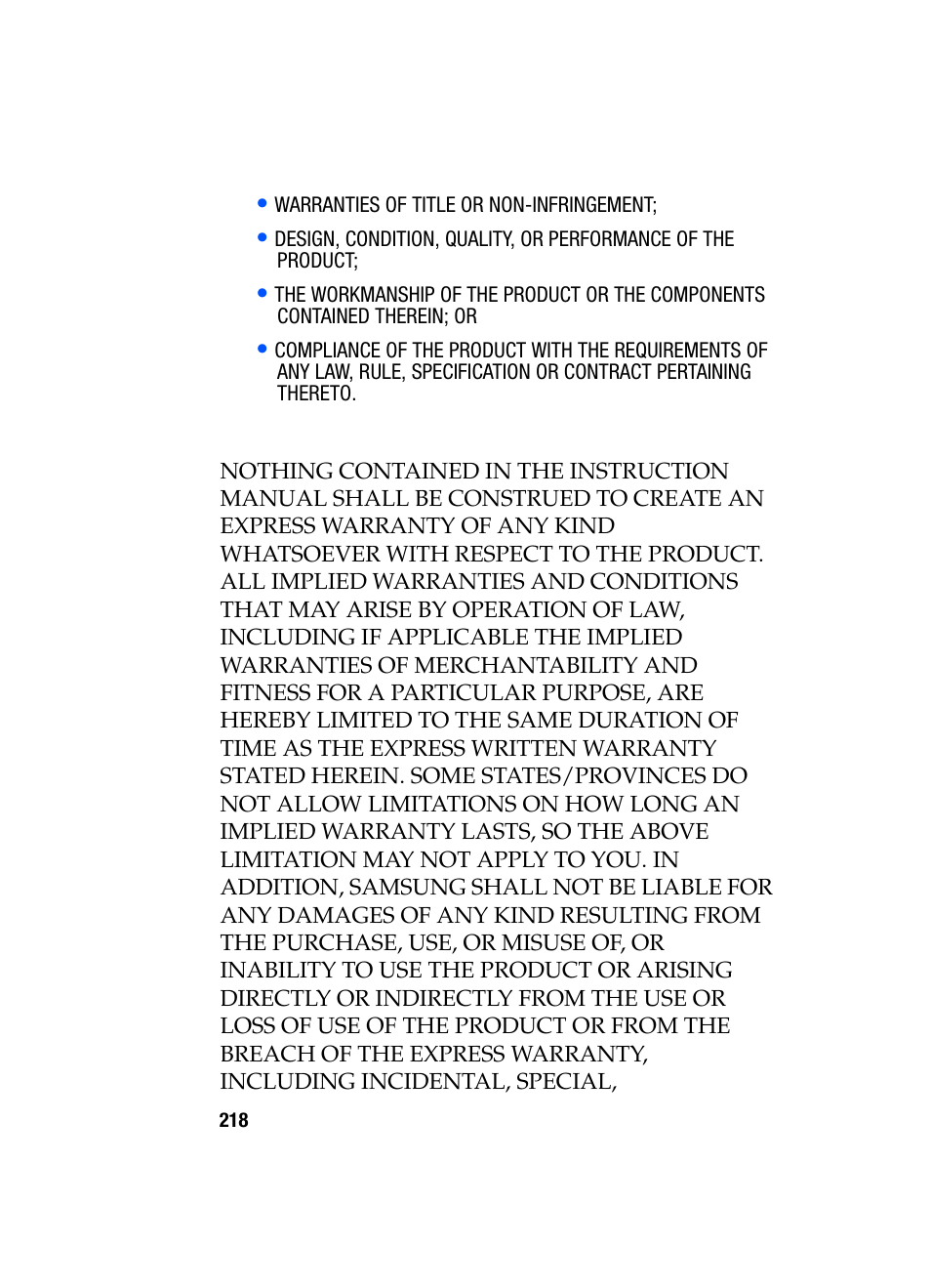 Samsung SGH-i607 User Manual | Page 218 / 223