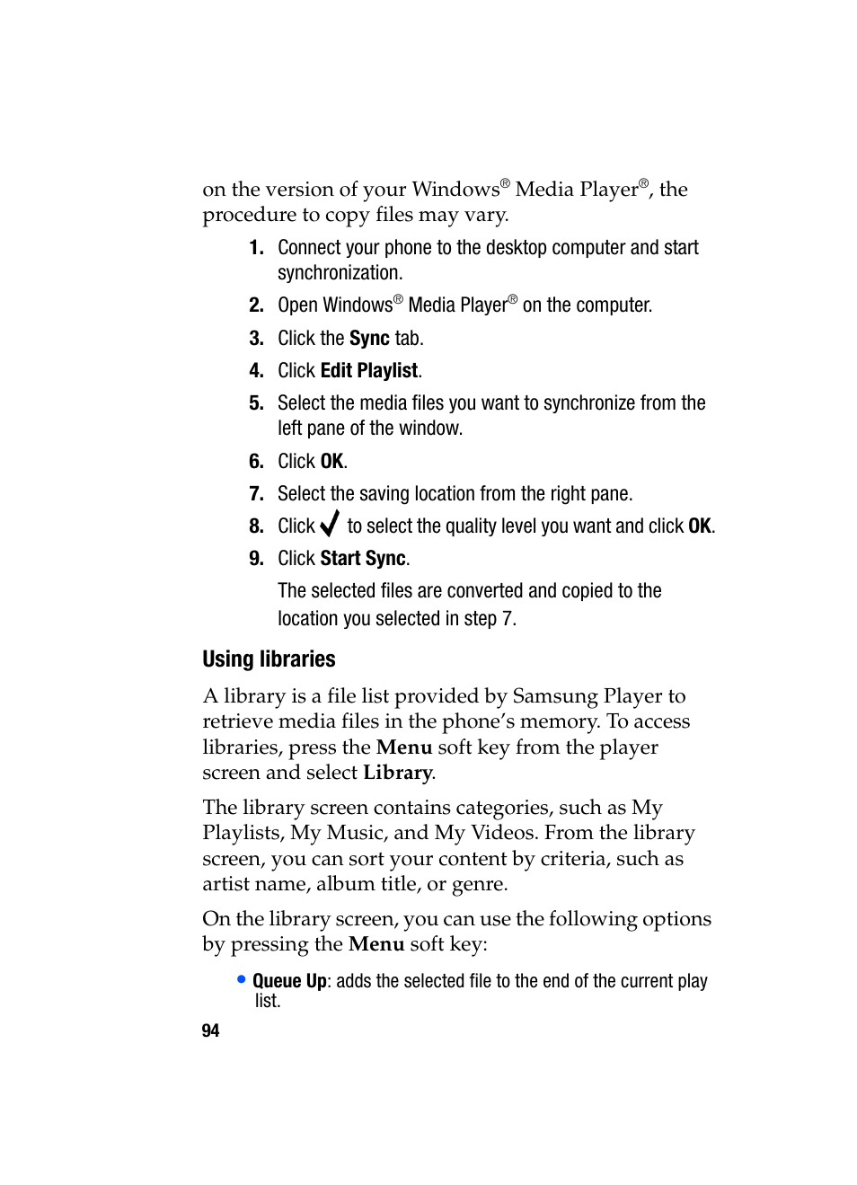 Samsung SGH-i607 User Manual | Page 94 / 223