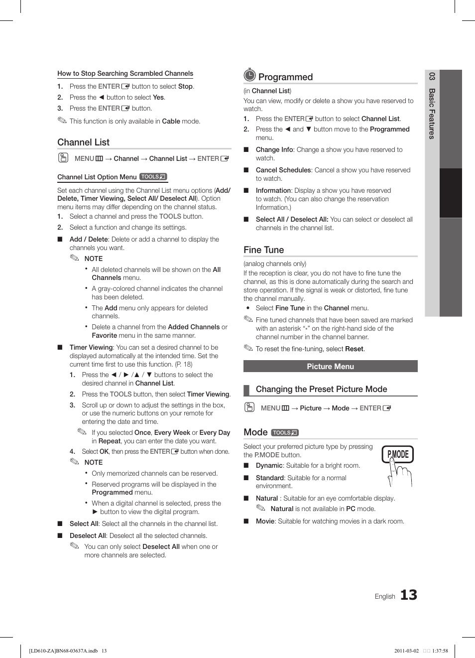 Samsung 610 User Manual | Page 13 / 51