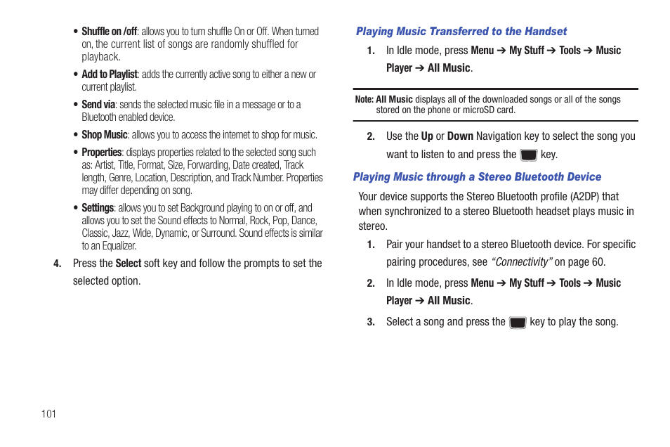 Samsung Evergreen a667 User Manual | Page 106 / 153