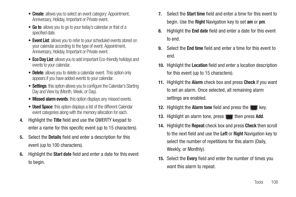 Samsung Evergreen a667 User Manual | Page 113 / 153