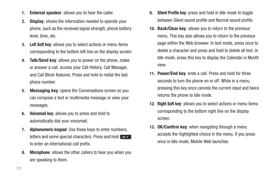 Samsung Evergreen a667 User Manual | Page 16 / 153