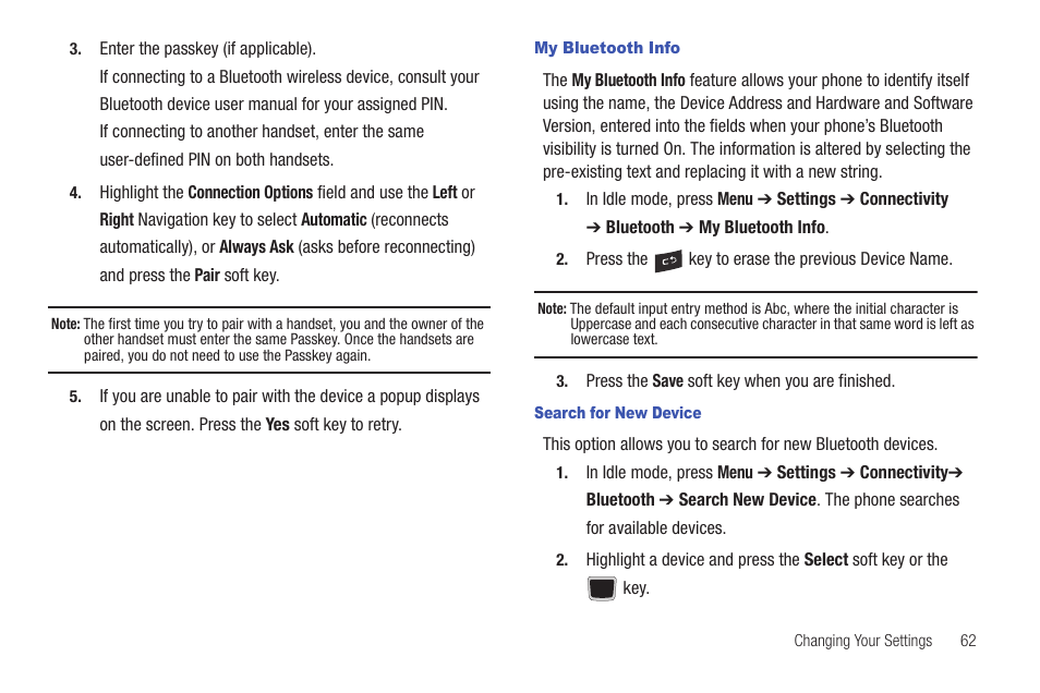 Samsung Evergreen a667 User Manual | Page 67 / 153