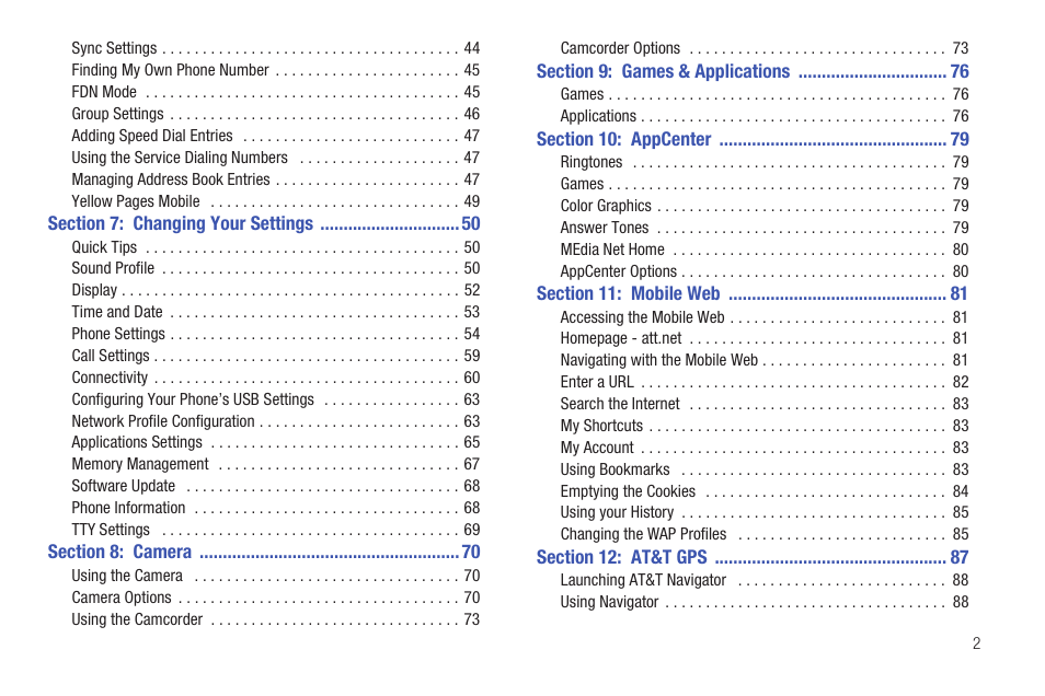 Samsung Evergreen a667 User Manual | Page 7 / 153