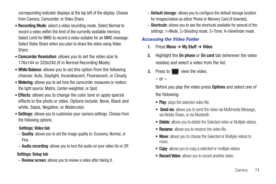 Samsung Evergreen a667 User Manual | Page 79 / 153