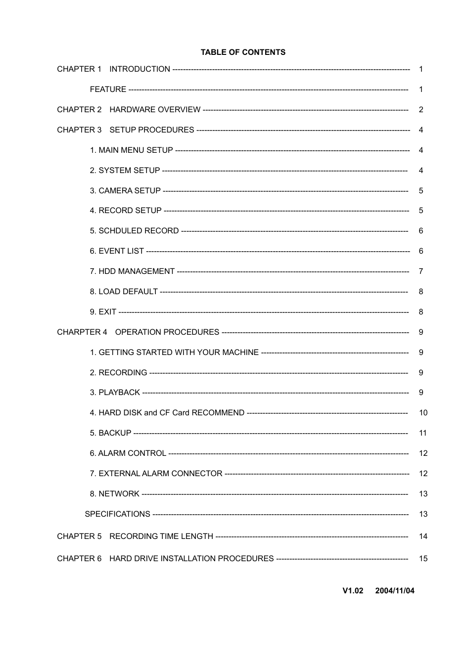 Samsung NETWORK DIGITAL VIDEO RECORDER User Manual | Page 4 / 21