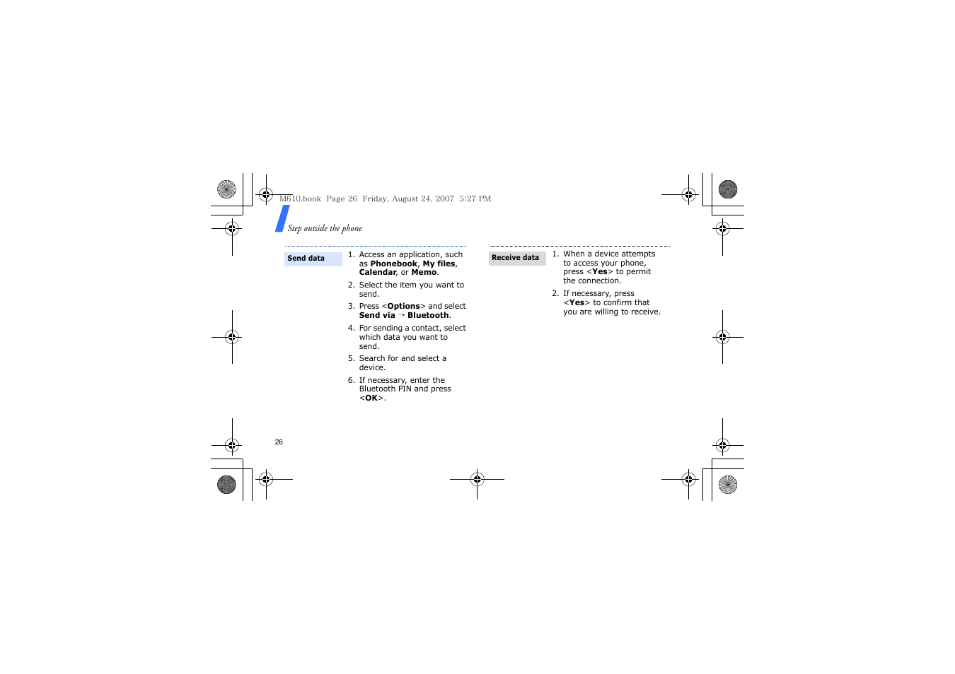 Samsung SGH-M610 User Manual | Page 28 / 49