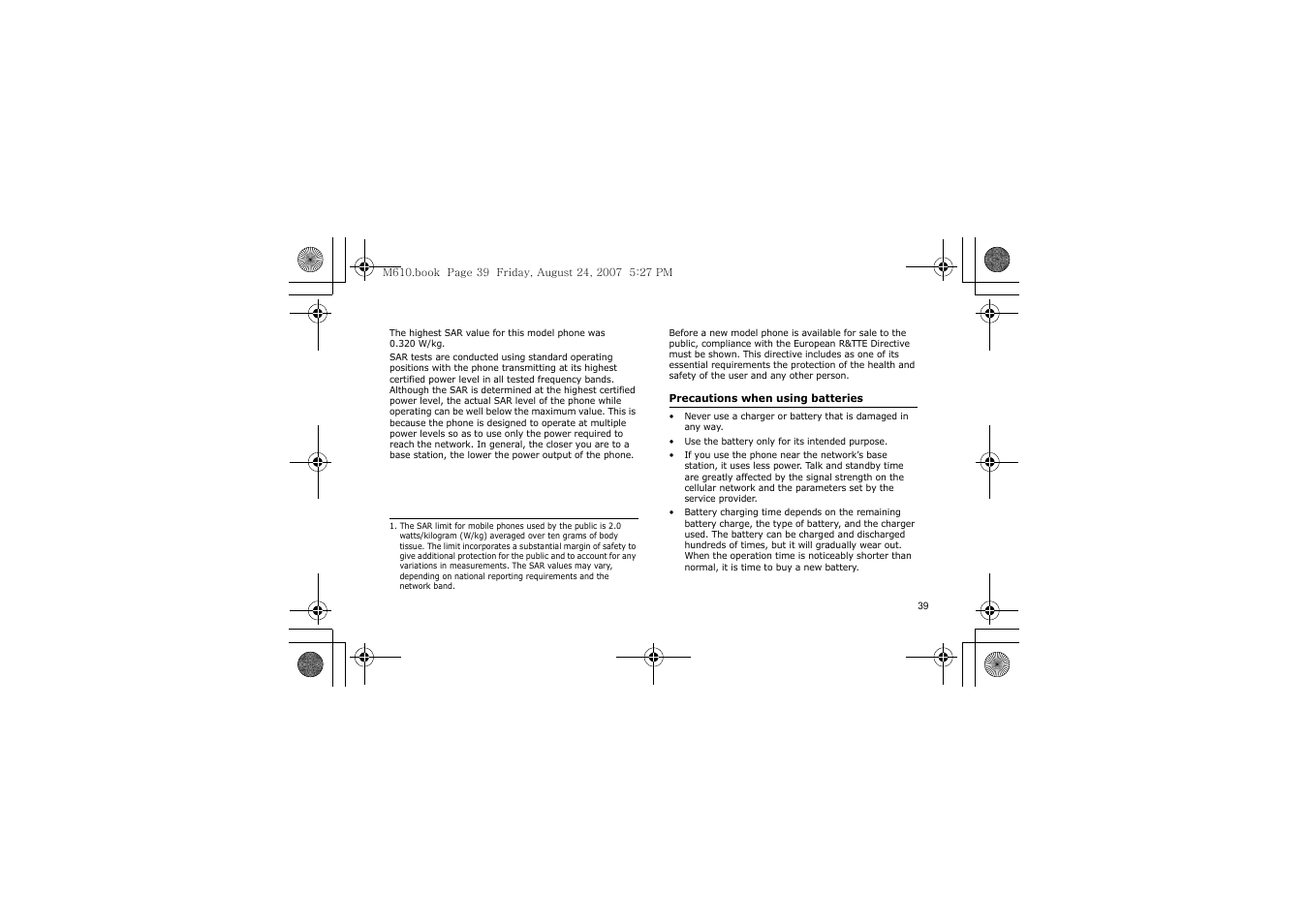 Samsung SGH-M610 User Manual | Page 41 / 49