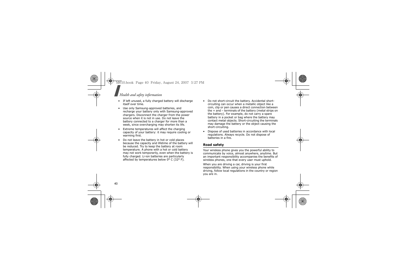Samsung SGH-M610 User Manual | Page 42 / 49