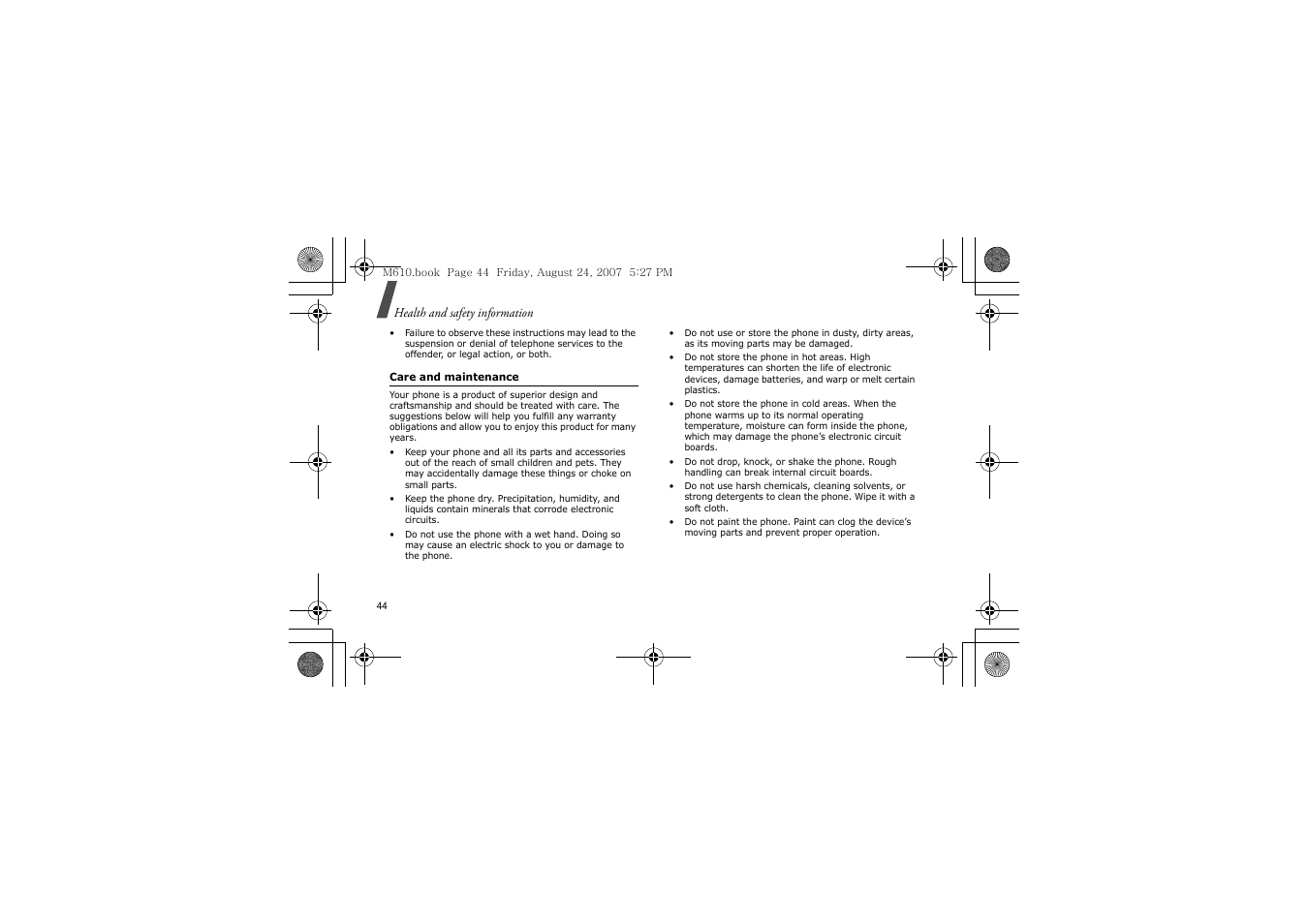 Samsung SGH-M610 User Manual | Page 46 / 49