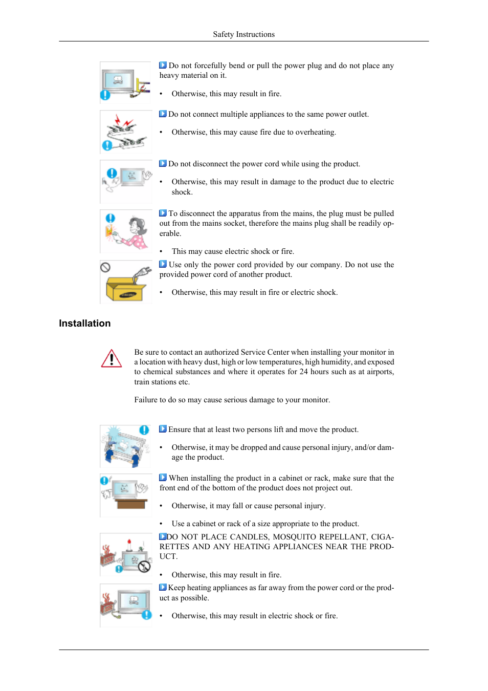 Installation | Samsung 400UXN User Manual | Page 3 / 127