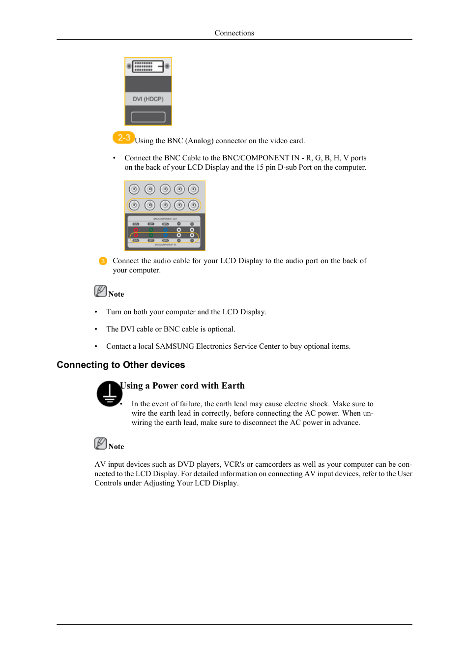 Connecting to other devices | Samsung 400UXN User Manual | Page 41 / 127