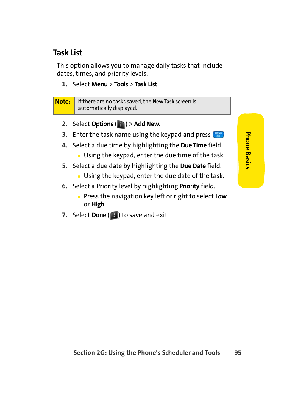 Task list | Samsung A420 User Manual | Page 111 / 164