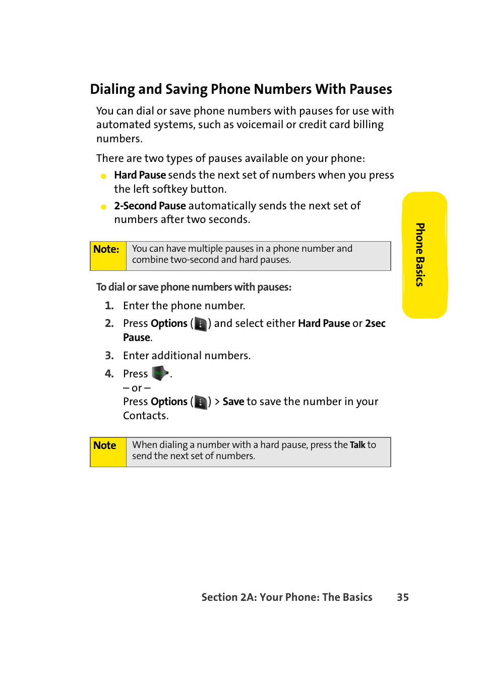 Dialing and saving phone numbers with pauses | Samsung A420 User Manual | Page 51 / 164