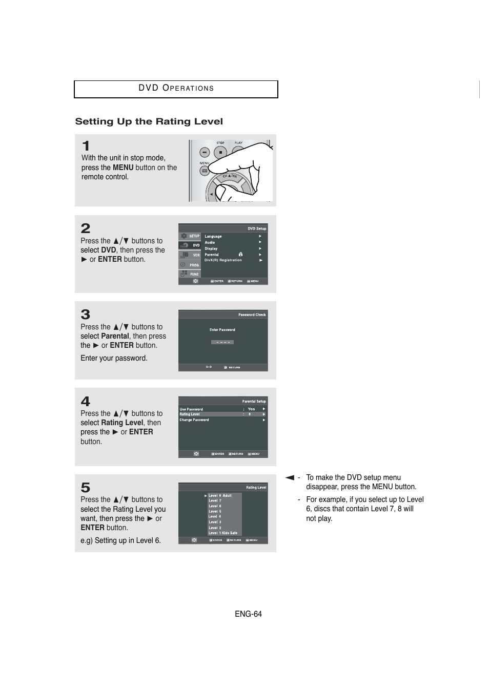 Samsung DVD-V5650 User Manual | Page 64 / 92