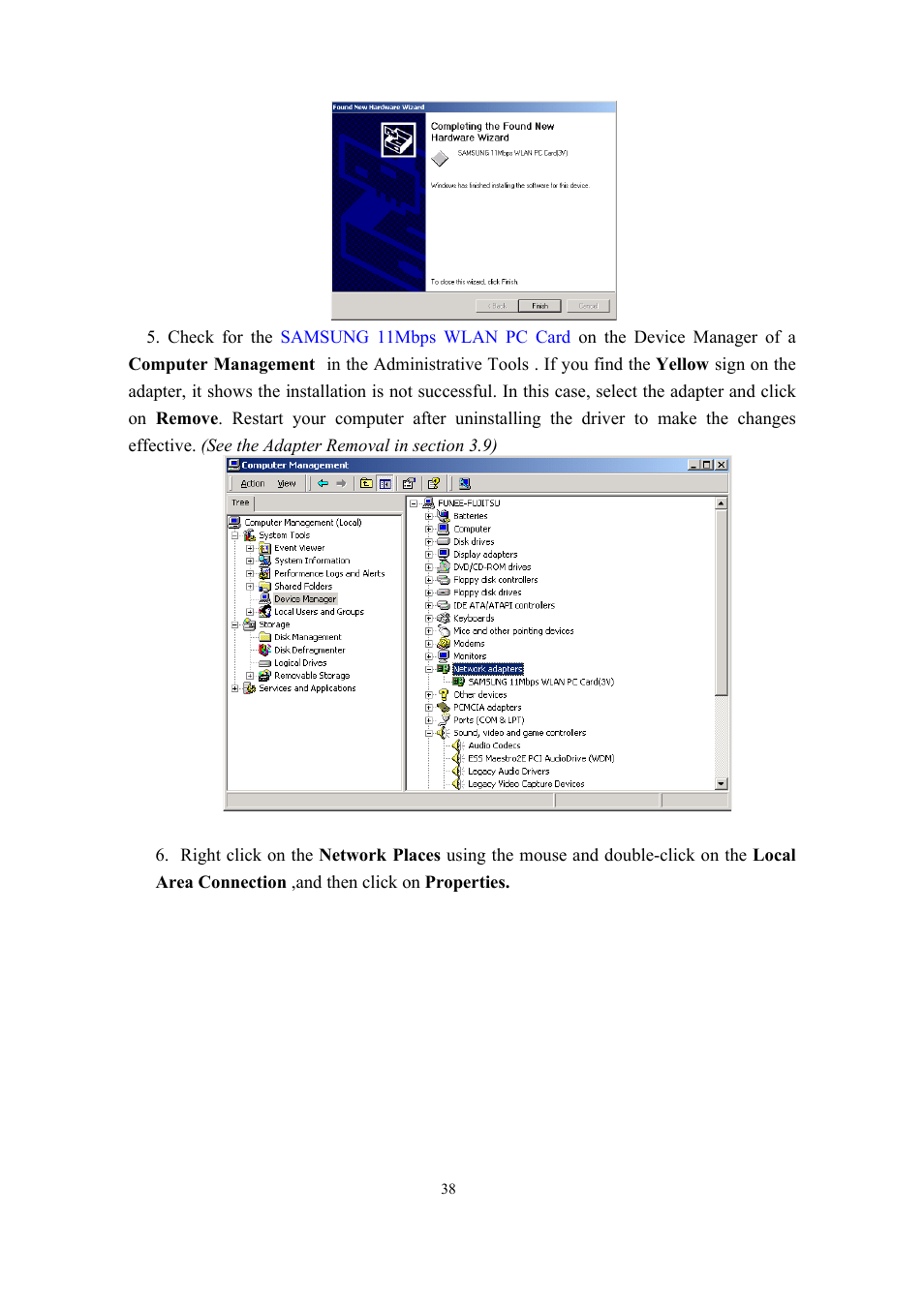 Samsung SWL-2100N User Manual | Page 38 / 75