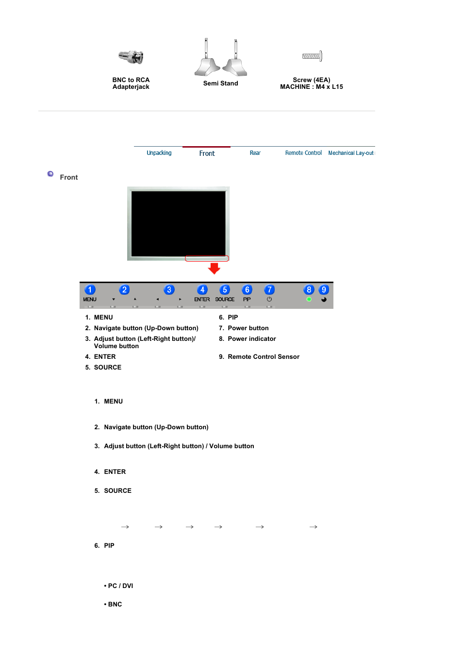 Front | Samsung 403Tn User Manual | Page 10 / 112