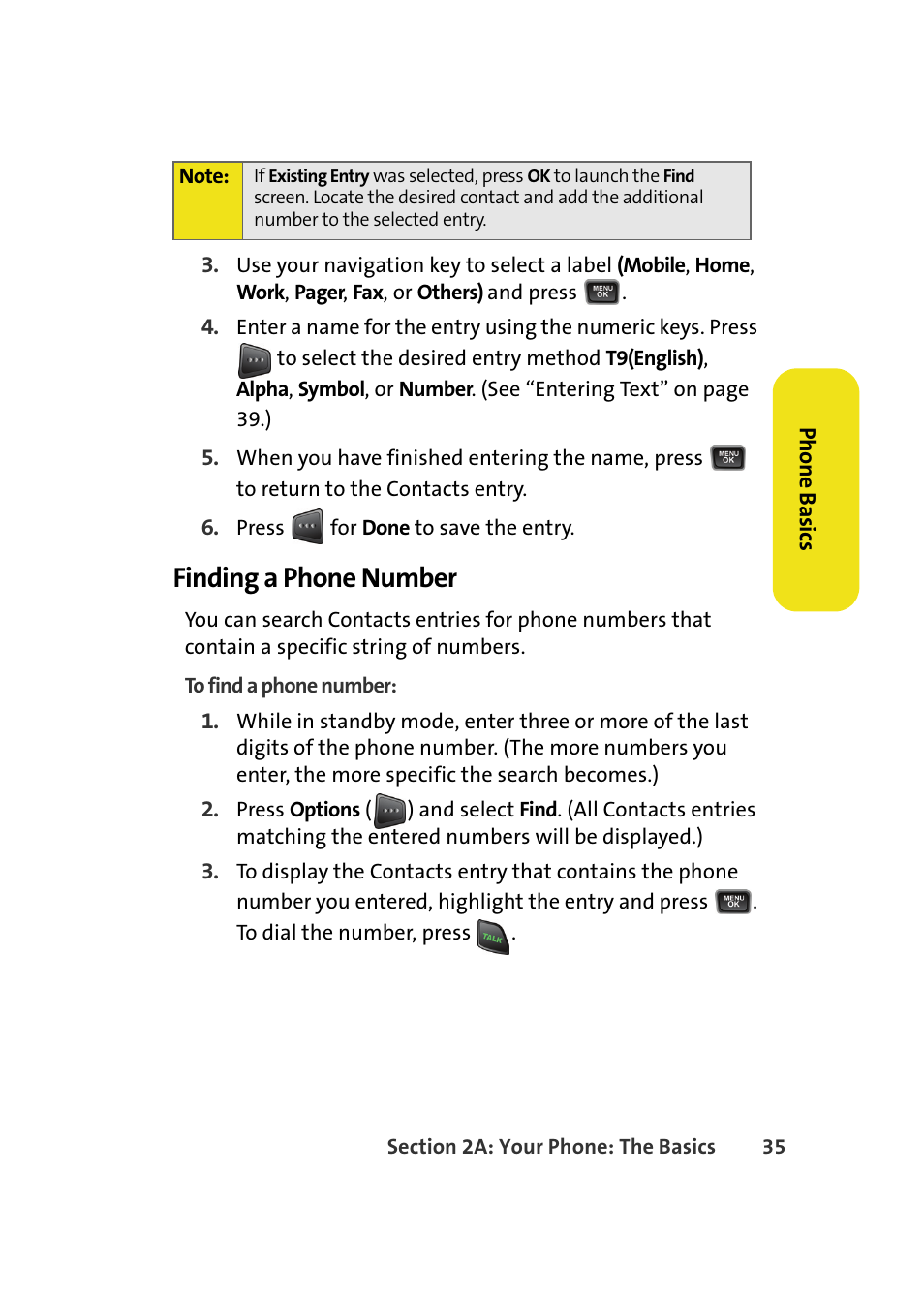 Finding a phone number | Samsung A580 User Manual | Page 53 / 197