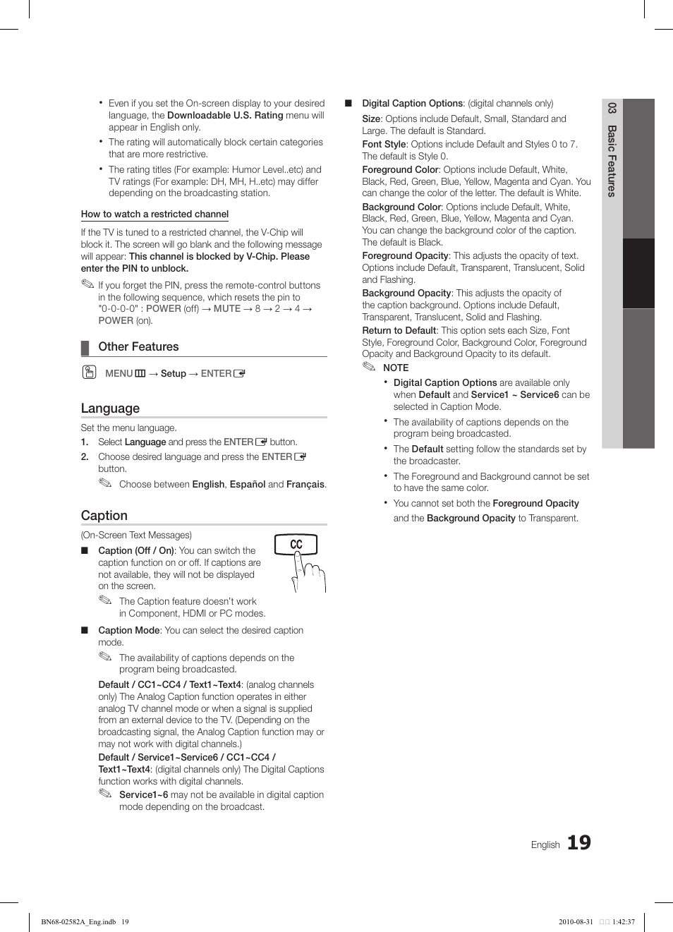 Samsung 350 User Manual | Page 19 / 33