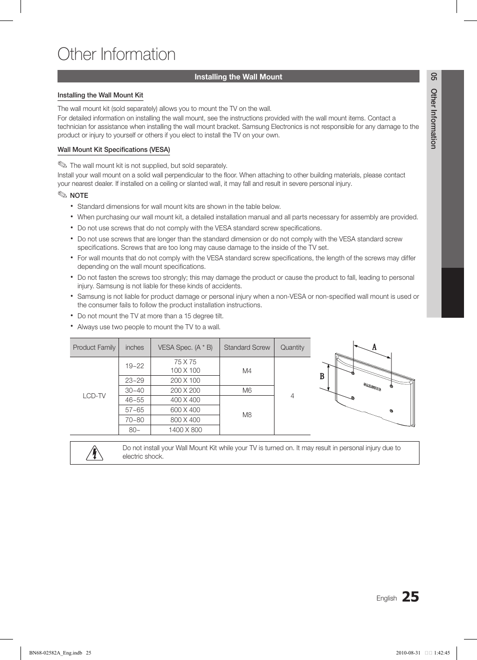 Other information | Samsung 350 User Manual | Page 25 / 33