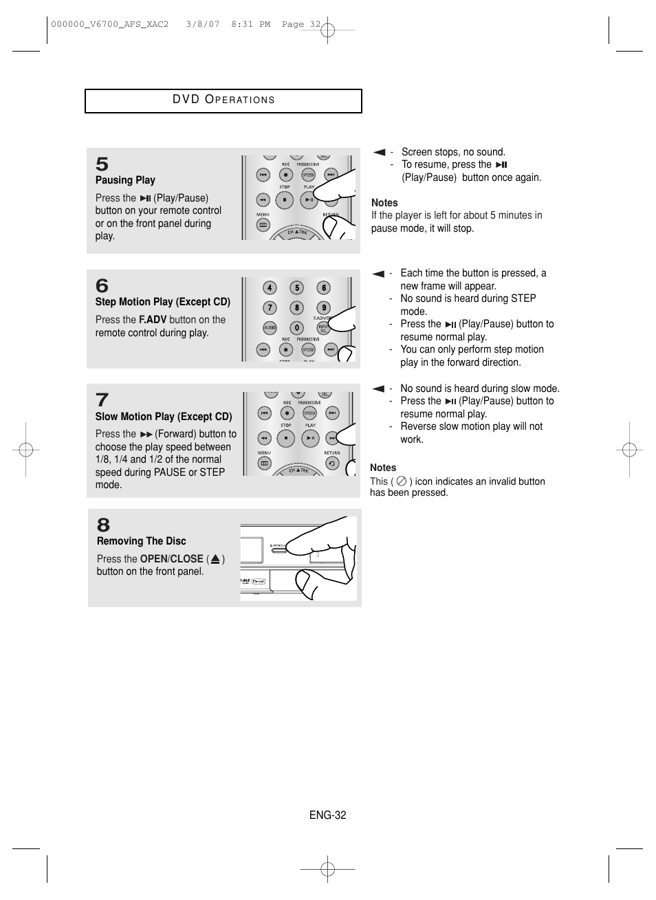 Samsung V6700 User Manual | Page 32 / 90