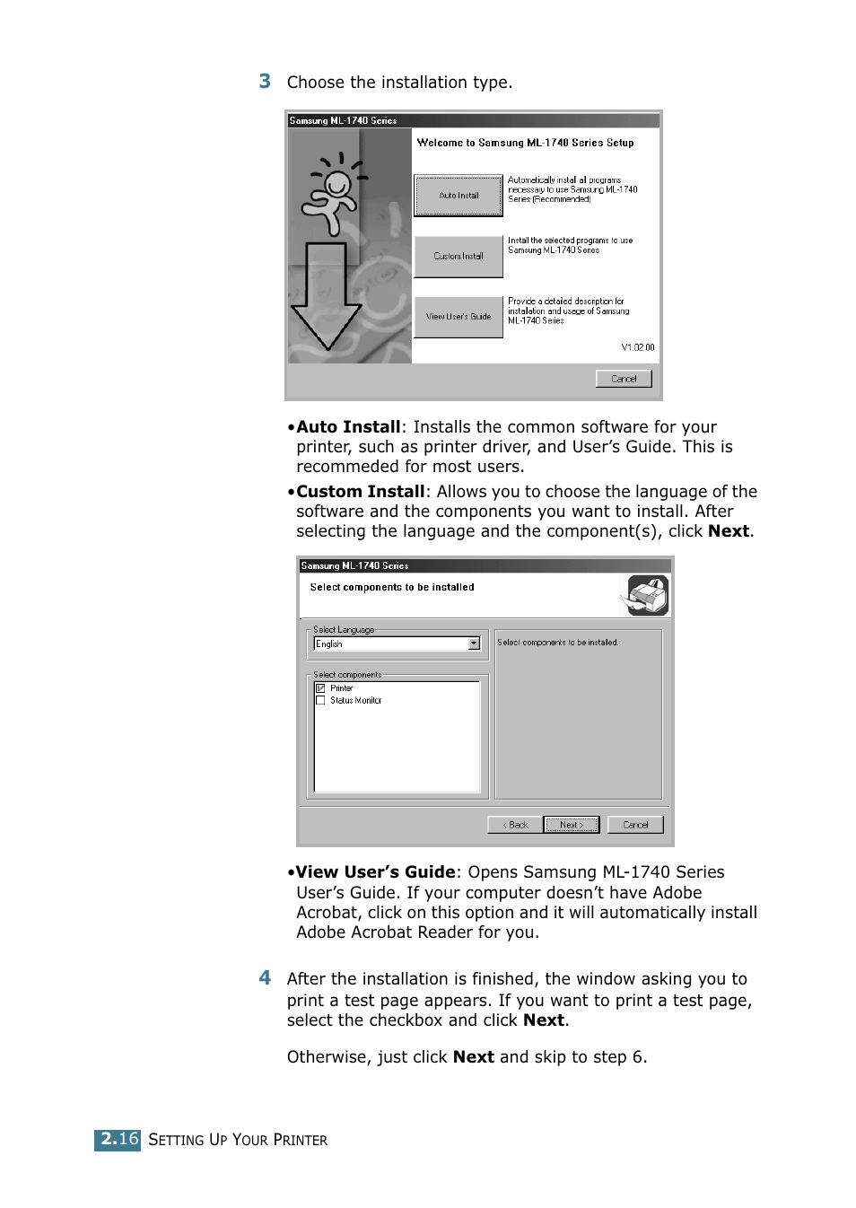 Samsung ML 1740 User Manual | Page 33 / 150